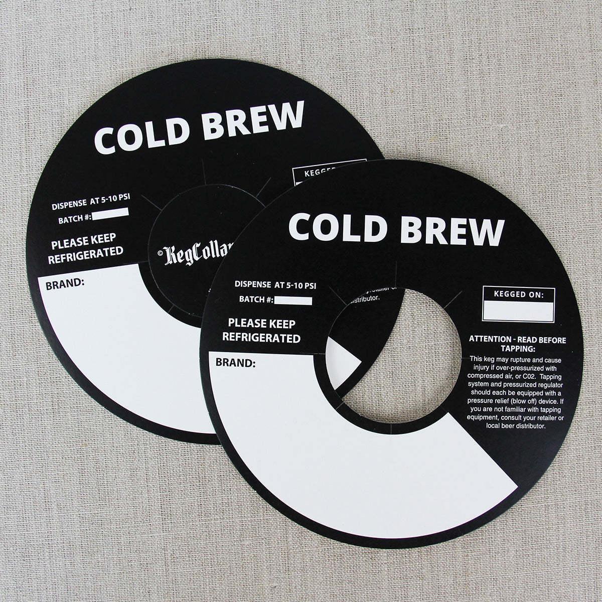 Cold Brew Black Keg Collars
