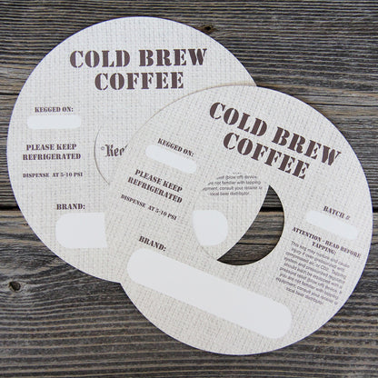 Cold Brew Coffee Bag Keg Collars