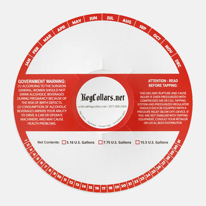 Red Stripe Keg Collars