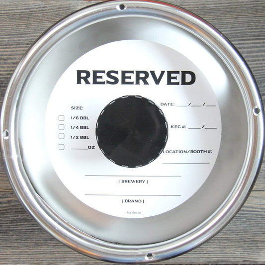 White Reserved Keg Collars