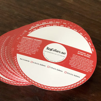 Red Stripe Keg Collars