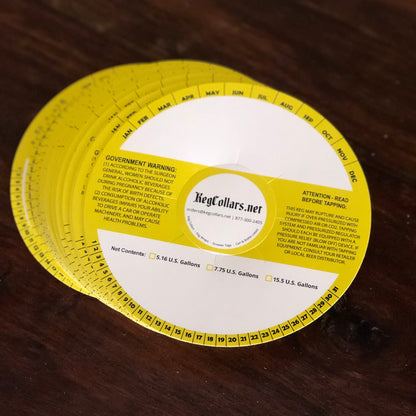 Yellow Stripe Keg Collars
