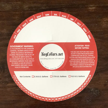 Red Stripe Keg Collars